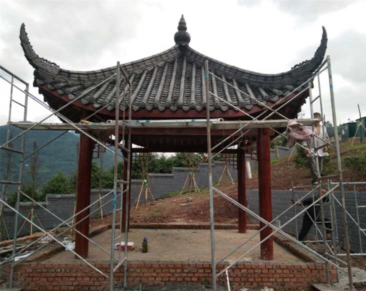 四川防腐木涼亭